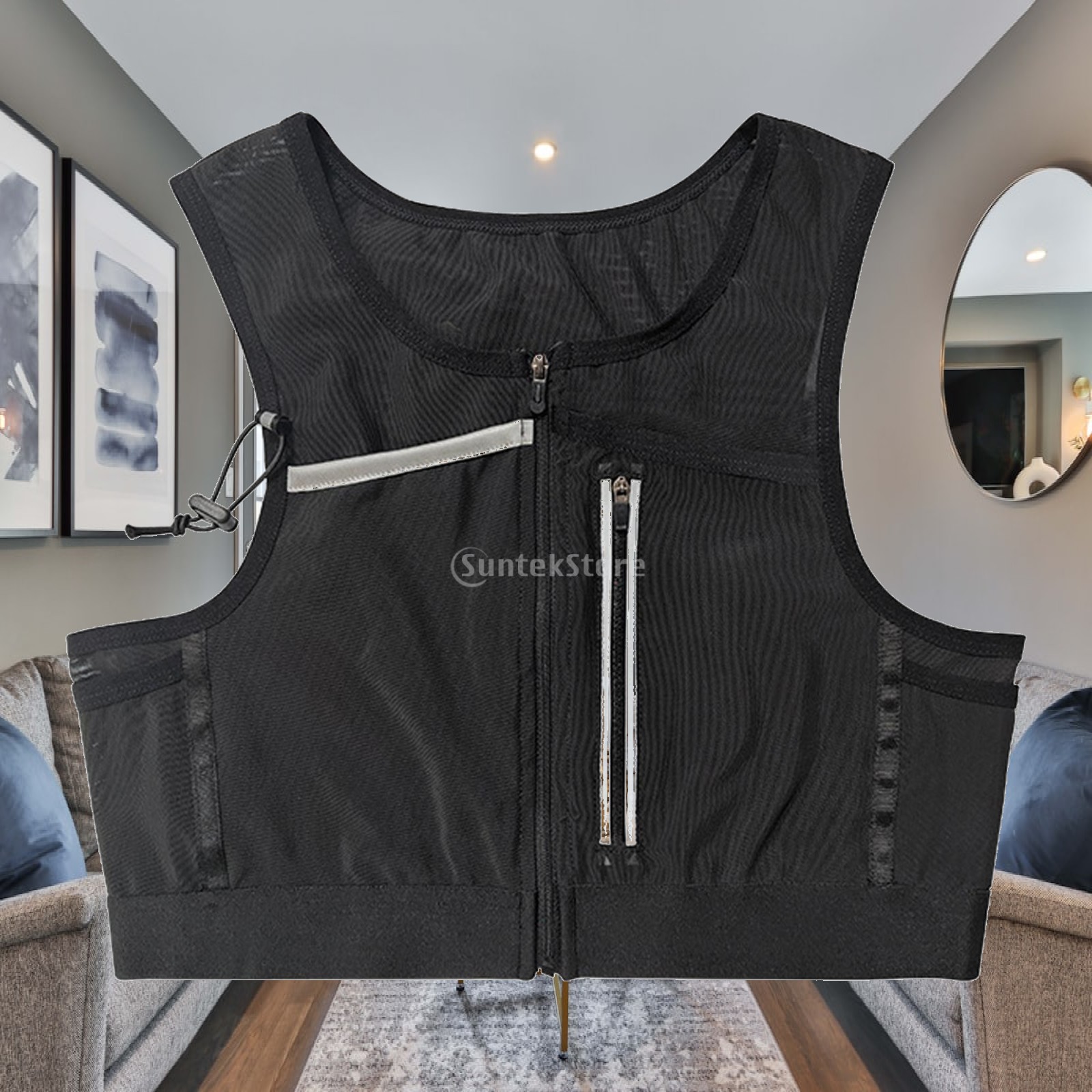 Reflective Vest Cycling - حقيبة صدرية للجري، حقيبة رياضية عاكسة