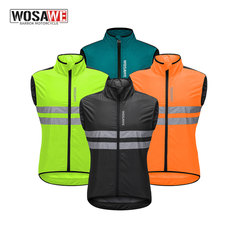 Reflective Vest Cycling - سترة ووساي للرجال لركوب الدراجات، خفيفة