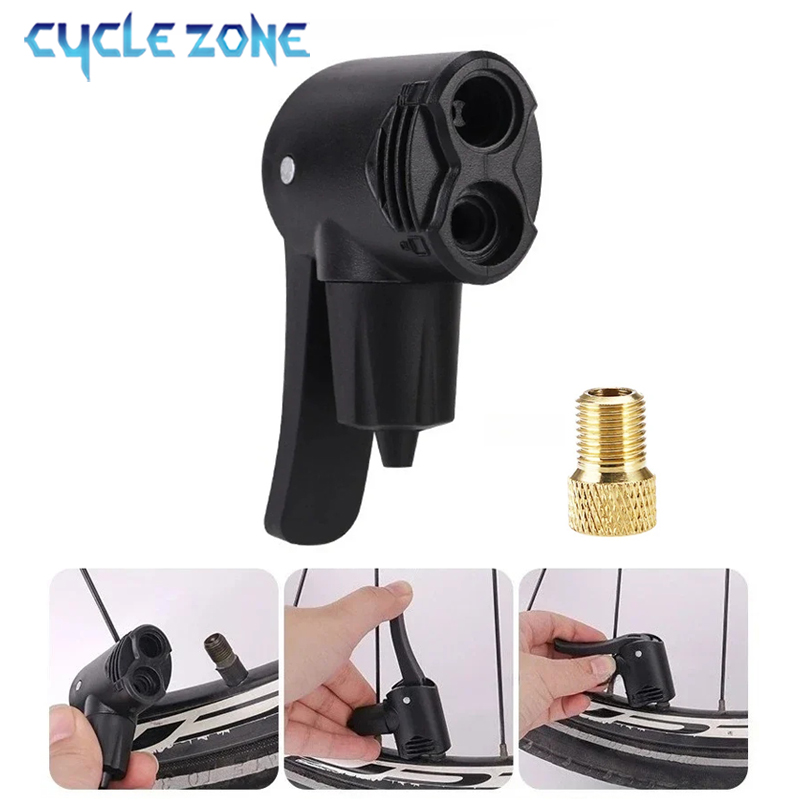 Cycling Zones - 1/2/3/4/5 قطع فوهة نفخ للدراجات برأس