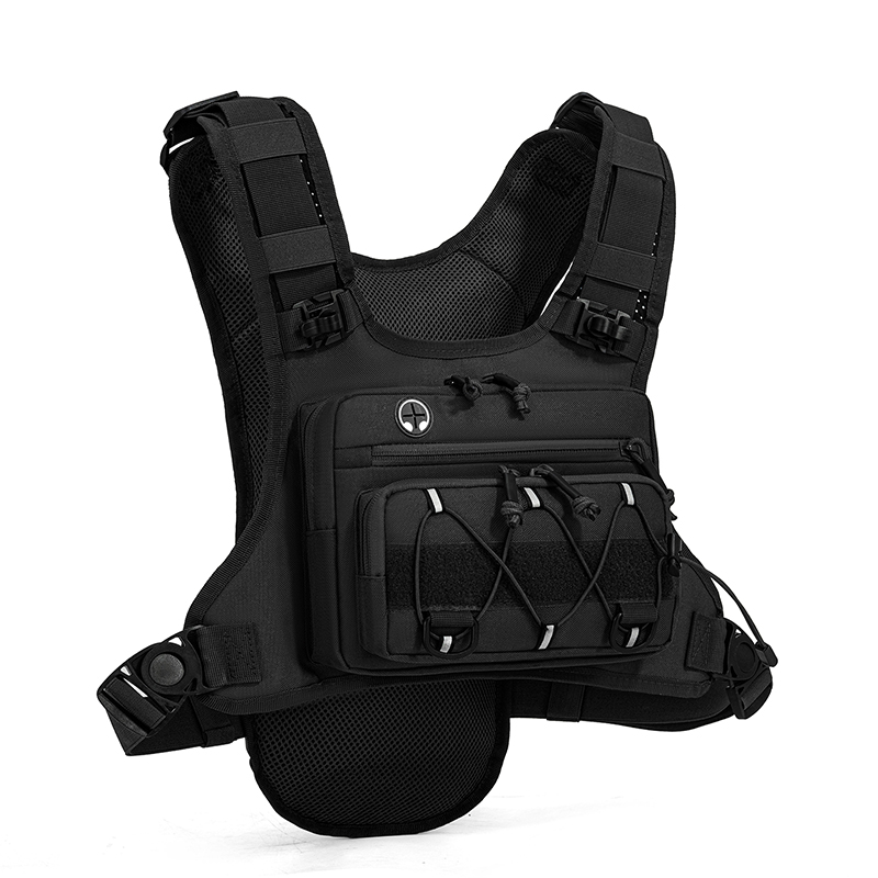 Reflective Vest Cycling - حقيبة تكتيكية للصدر وحقيبة ظهر للتخييم