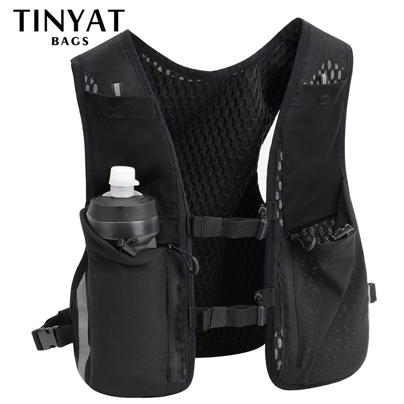 Reflective Vest Cycling - TINYAT عاكسة متعددة الوظائف حقيبة صدرية