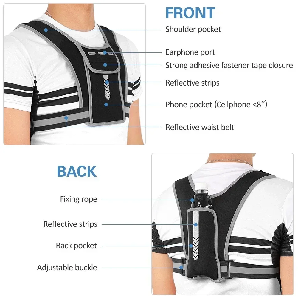 قطعة واحدة من سترة الجري العاك - مراجعة Reflective Vest Cycling وسعره
