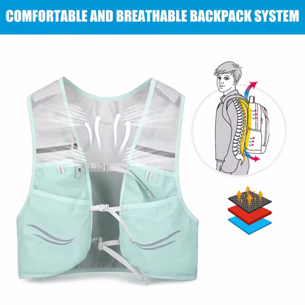عاكس صدرة للجري الترطيب تشغيل  - مراجعة Reflective Vest Cycling وسعره