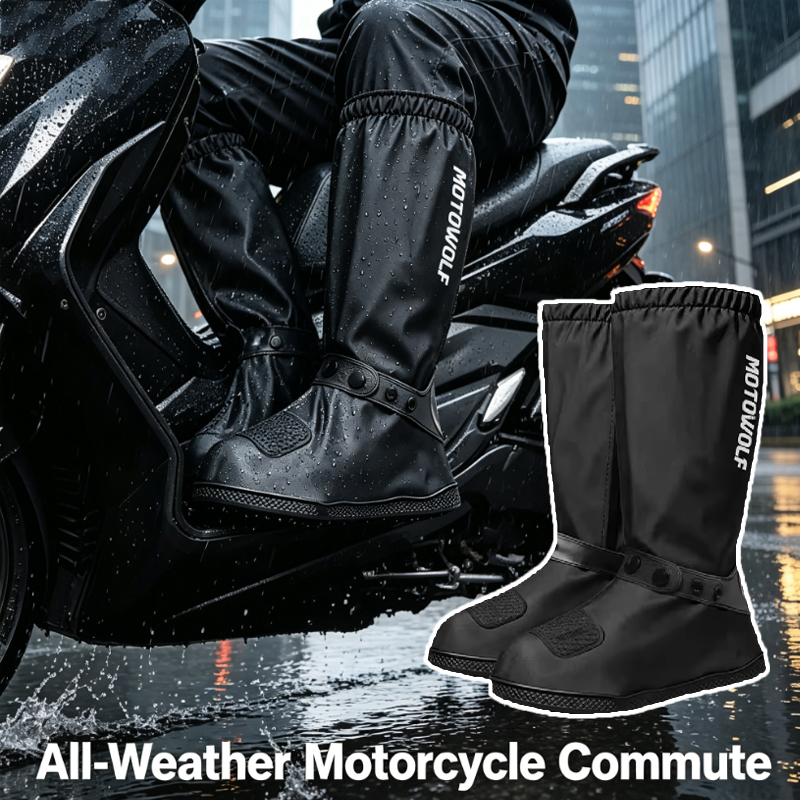 أغطية أحذية مقاومة للمطر قابلة - مراجعة Cycling Commute In Rain وسعره