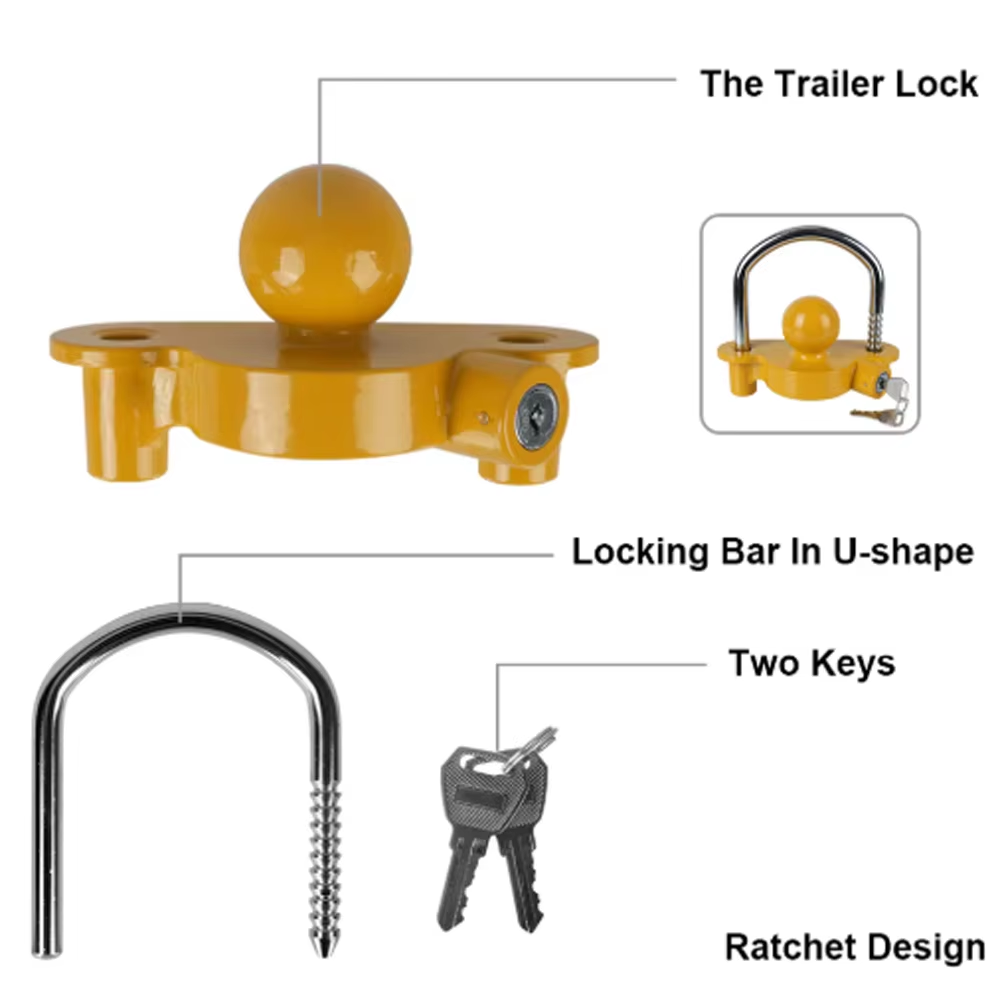 قفل وصلة جر مقطورة شديد التحمل - مراجعة U Lock Heavy Duty وسعره