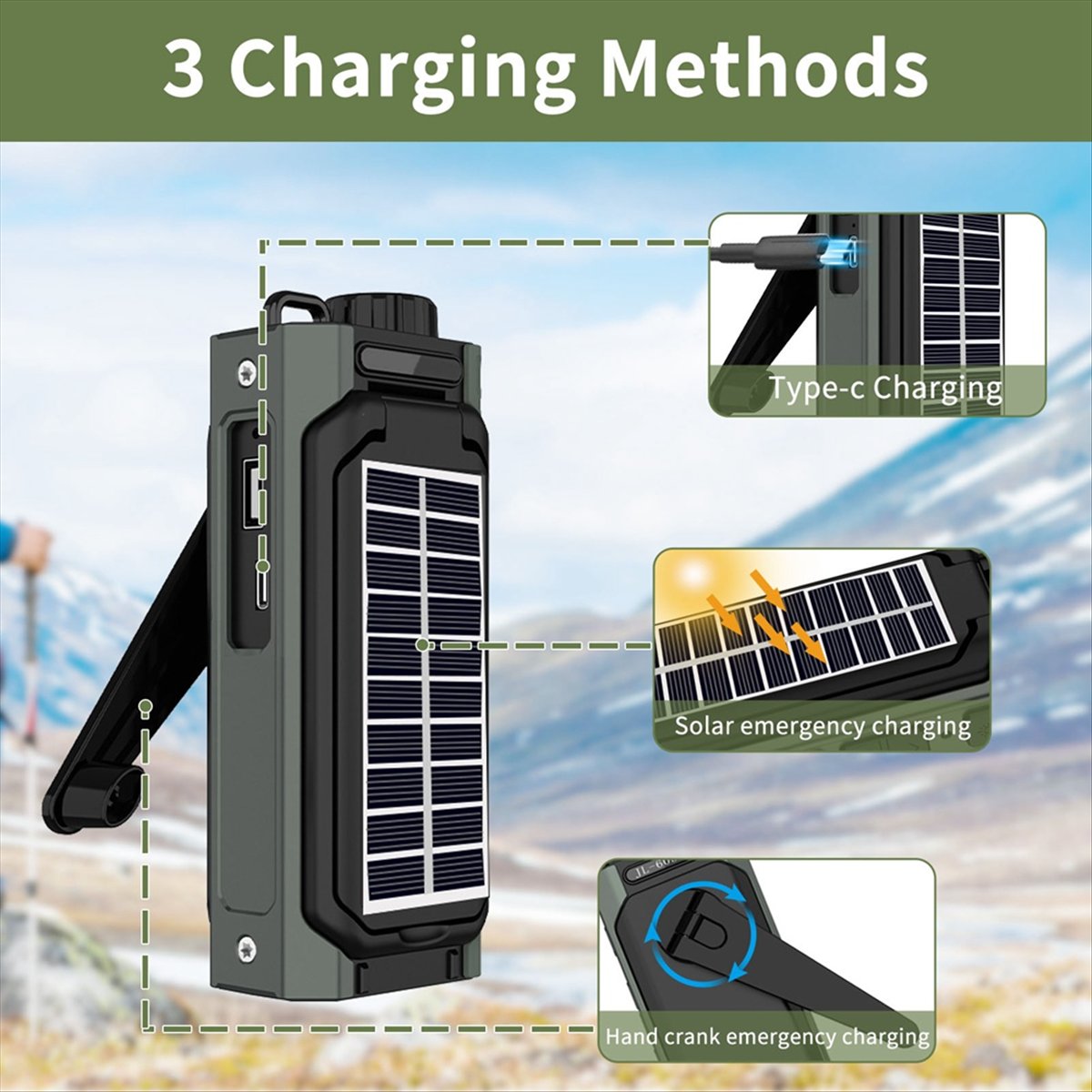 راديو شمسي محمول A26Z، راديو ي - مراجعة Usb Charger Dynamo وسعره