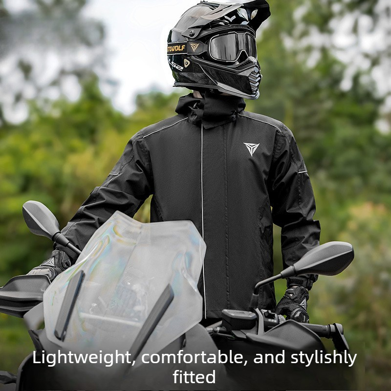 بدلة مطر للدراجات النارية، ستر - مراجعة Cycling Commute In Rain وسعره