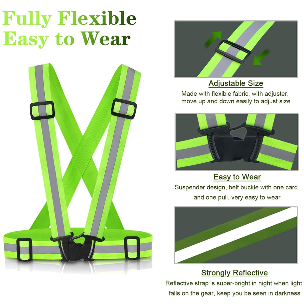 قطعة واحدة من سترة الجري الليل - مراجعة Reflective Vest Cycling وسعره