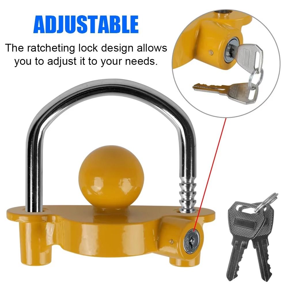 قفل وصلة جر سيارة عالمي عالي ا - مراجعة U Lock Heavy Duty وسعره
