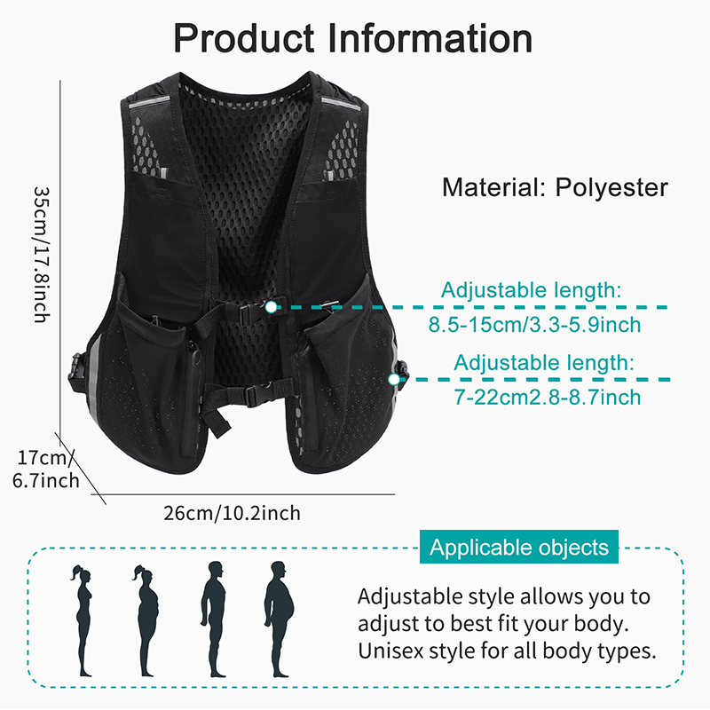 TINYAT عاكسة متعددة الوظائف حق - مراجعة Reflective Vest Cycling وسعره